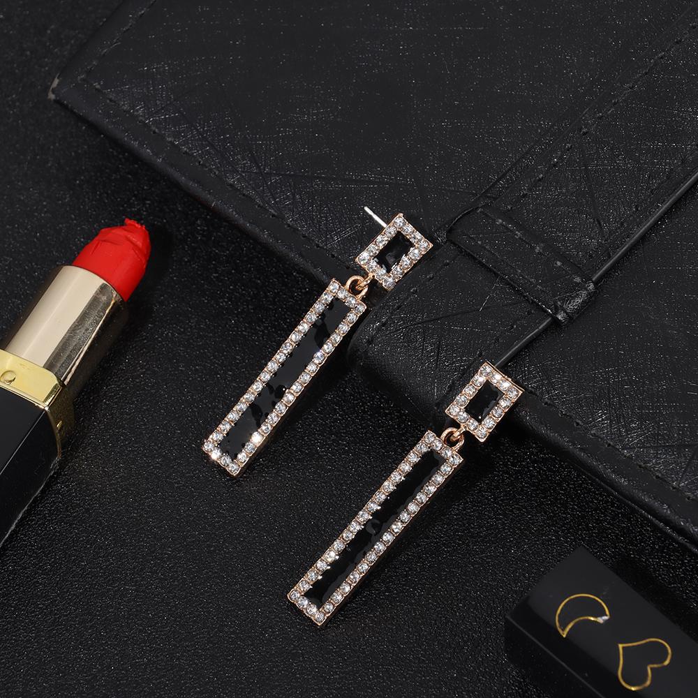 Suyo Anting Drop Geometris Perhiasan Pesta Cantik Untuk Wanita Anting Menjuntai Sederhana