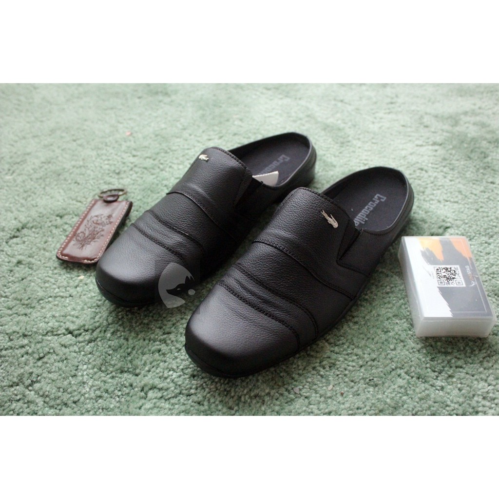 KICK TONE 01 BLACK SLIP ON PRIA KASUAL BS157 BS158 BS159 BS160 BS161 BS16 Slip On Pria Hitam