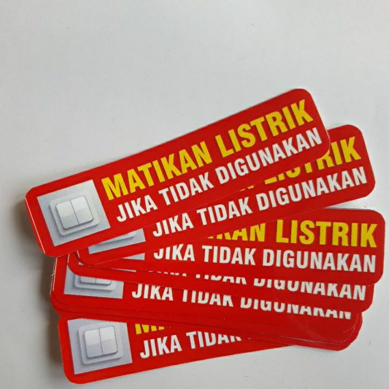 

Stiker Hemat Listrik