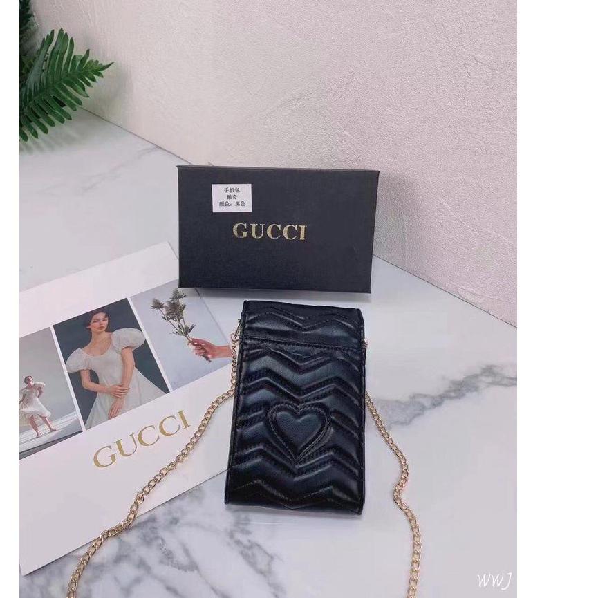 Limited Edition - lu001144 tas hp wanita tas selempang import branded / free box bermerek gucci 