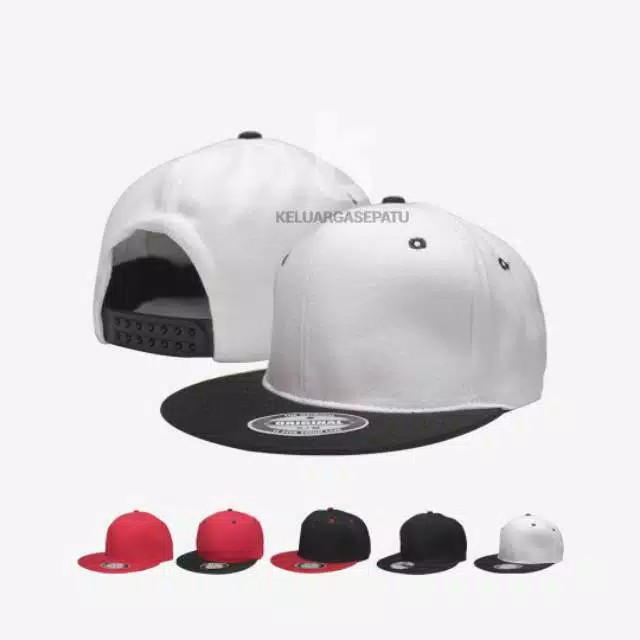 Topi Snapback Polos Premium TOPI HIPHOP POLOS HITAM