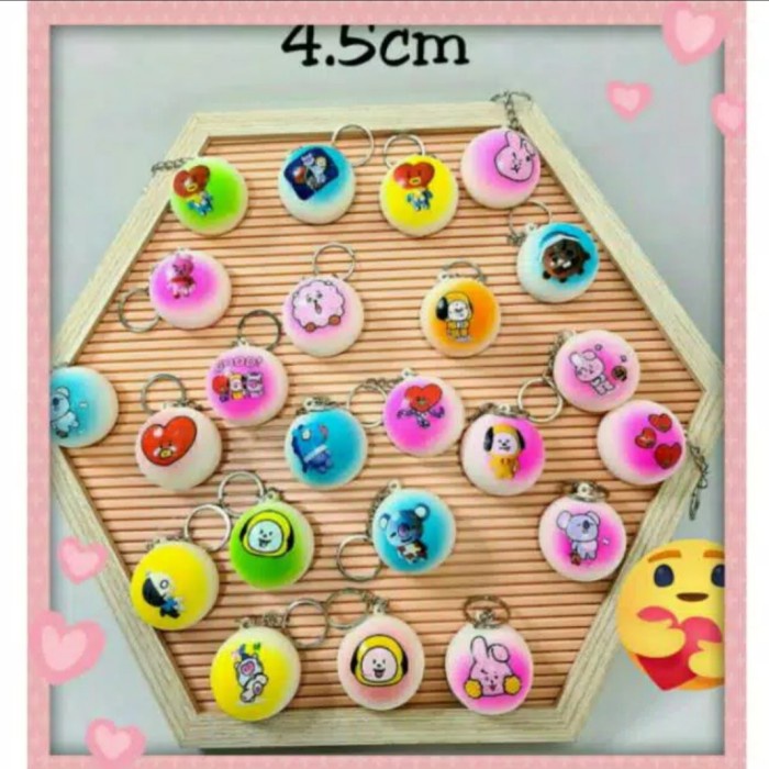 TERLARIS Squishy mini BTS BT21 lembut