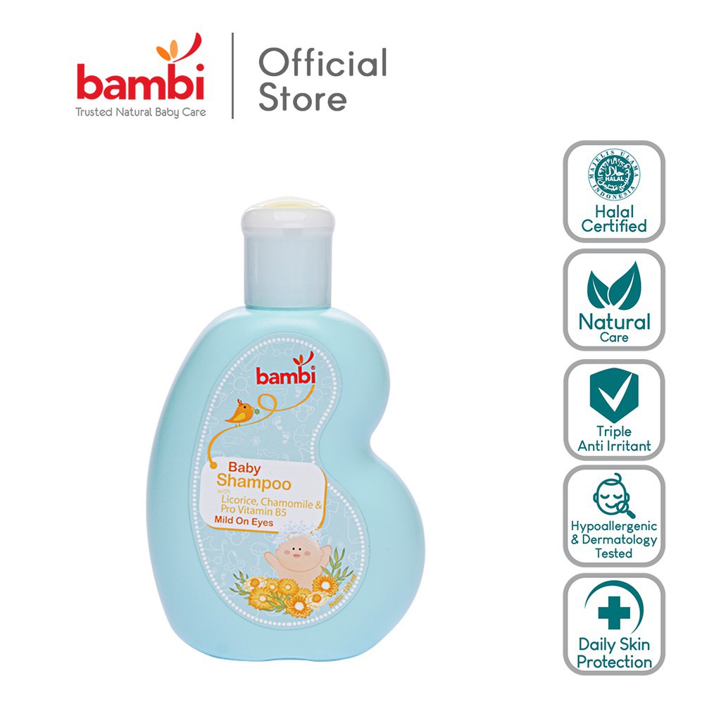 Bambi Baby Shampoo 100ml mild on eyes &amp; Candelnut