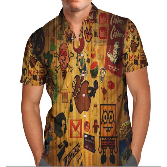 Kemeja Doodle / Kemeja Keren Doodle art / Kemeja Doodle Art work 1