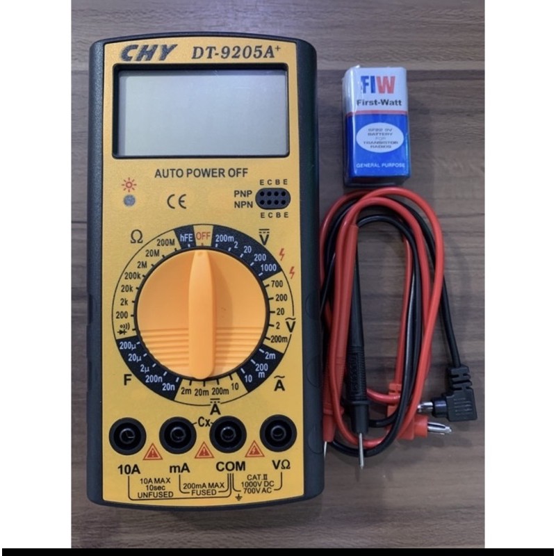 MULTITESTER DIGITAL SUNSHINE CHY DT-9205a+