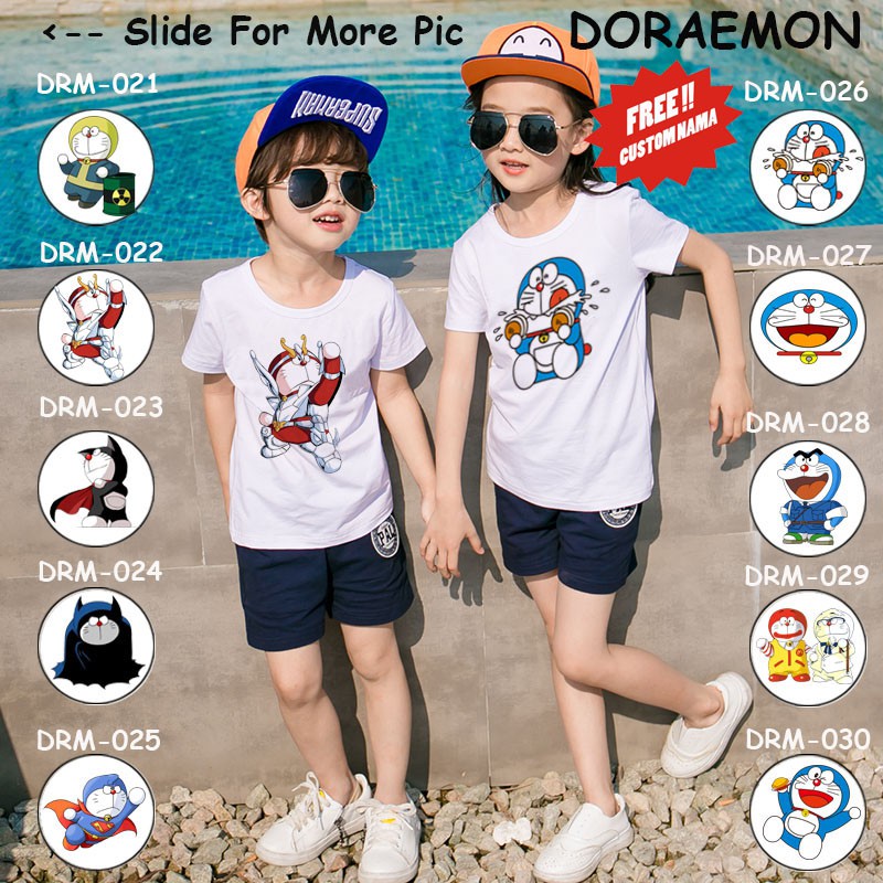 [FREE NAMA!!] Kaos Anak Doraemon