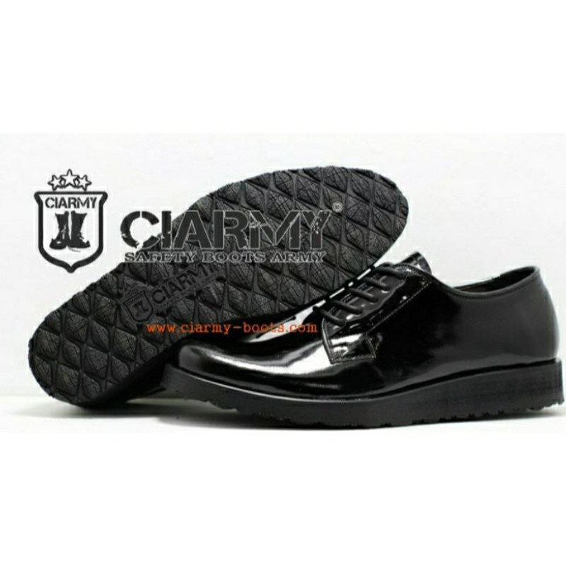 Sepatu Pdh Model Gibson Ciarmy C017T Sepatu Pdh Polri Sepatu Pdh Tentara Sepatu Pdh Sol Rata Ciarmy