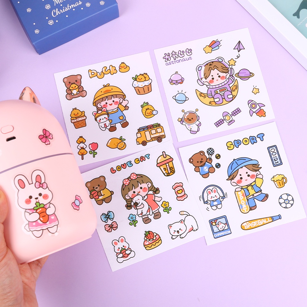 Stiker Kertas Anti Air Untuk Dekorasi Diary / Album