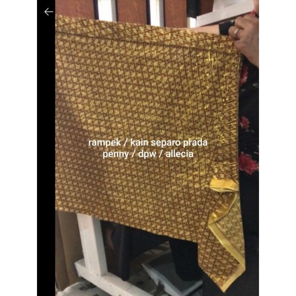 kain pengantin separo prada / rampek prada / plus blangkon