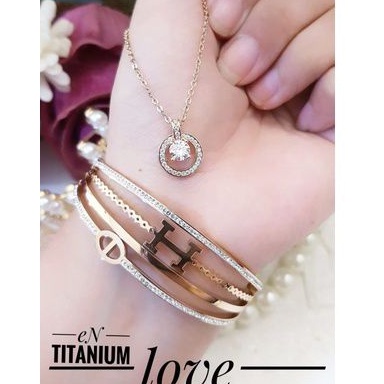 TiTanium set gelang kalung y2933