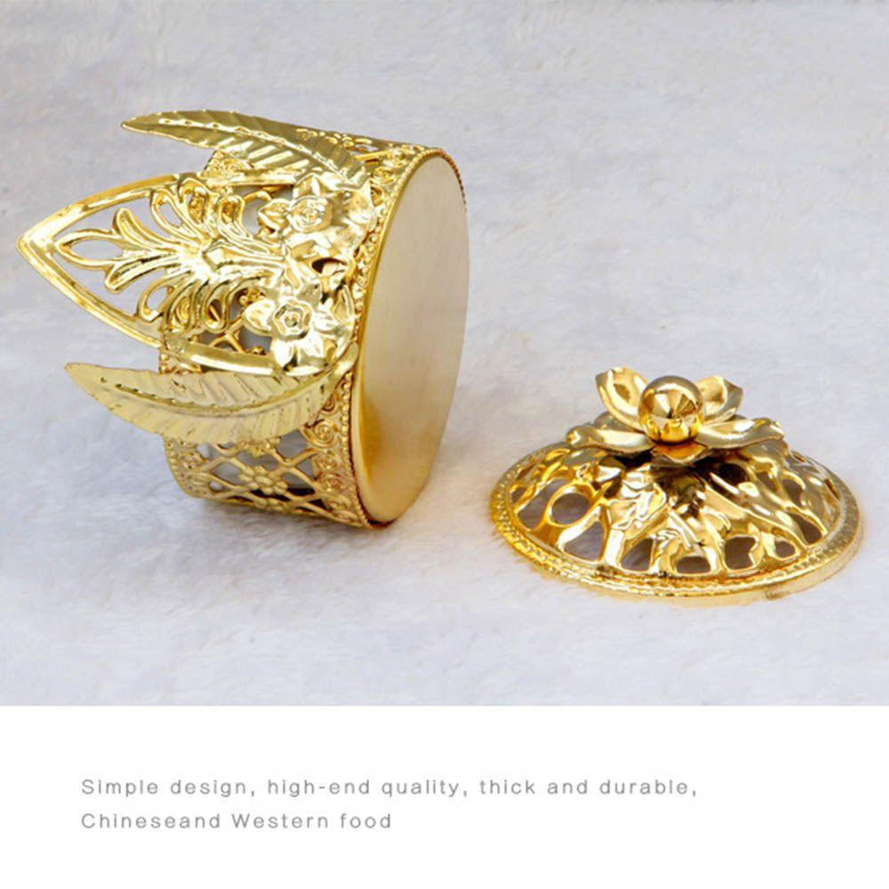 Solighter Metal Incense Burner Portable Luxury Buddhism Gaya Arab Dekorasi Rumah Tempat Dupa Emas