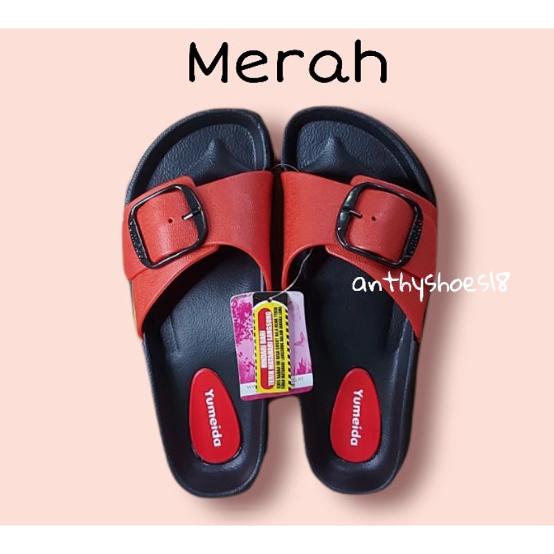 *NEW* Sandal Selop Gesper Wanita YUMEIDA 21081 Size 36-41