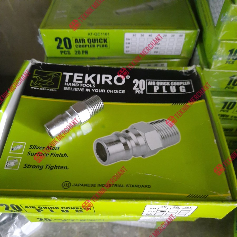 TEKIRO PM 20 Nepel Air Quick Coupler Plug drat Konektor Kompresor PM20