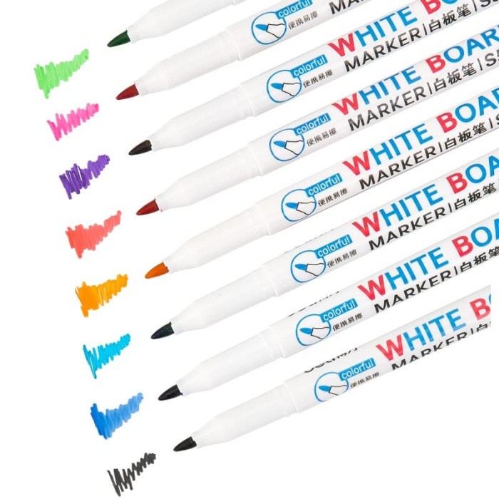 

Deli 8 Color whiteboard marker graffiti drawing easy to erase S504 promo