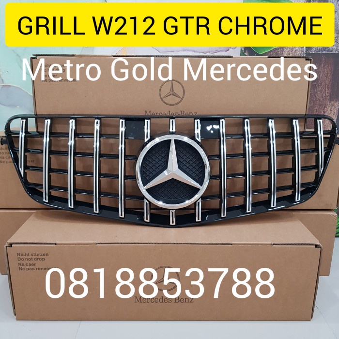 Grill Grille W212 GT R Mercedes Benz List Chrome Grill Mercy W212 GTR