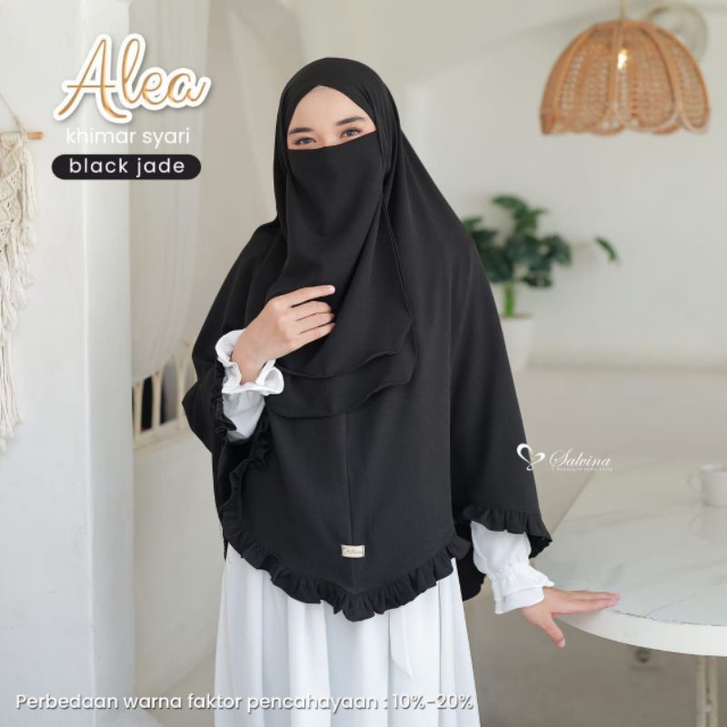 SALVINA// ALEA KHIMAR BY SALVINA (Khimar Polos Syari Free Cadar) CANTIK PREMIUM ORIGINAL