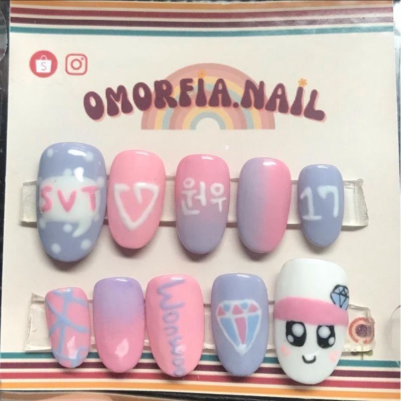 FAKE NAILS (SEVENTEEN - JH) PRESS ON NAILS