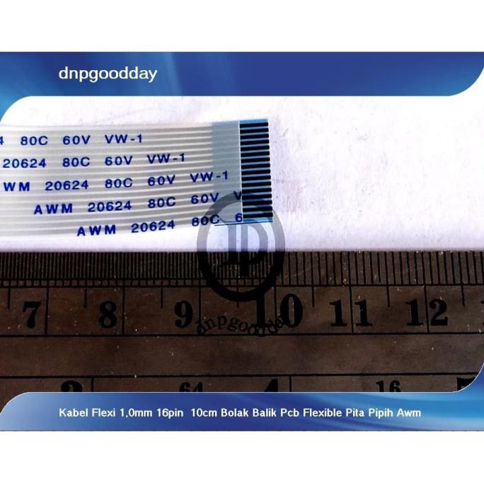 

Kabel Flexi 1,0Mm 16Pin 10Cm Bolak Balik Pcb Flexible Pita Pipih Awm Dnpgood11 Segera Beli