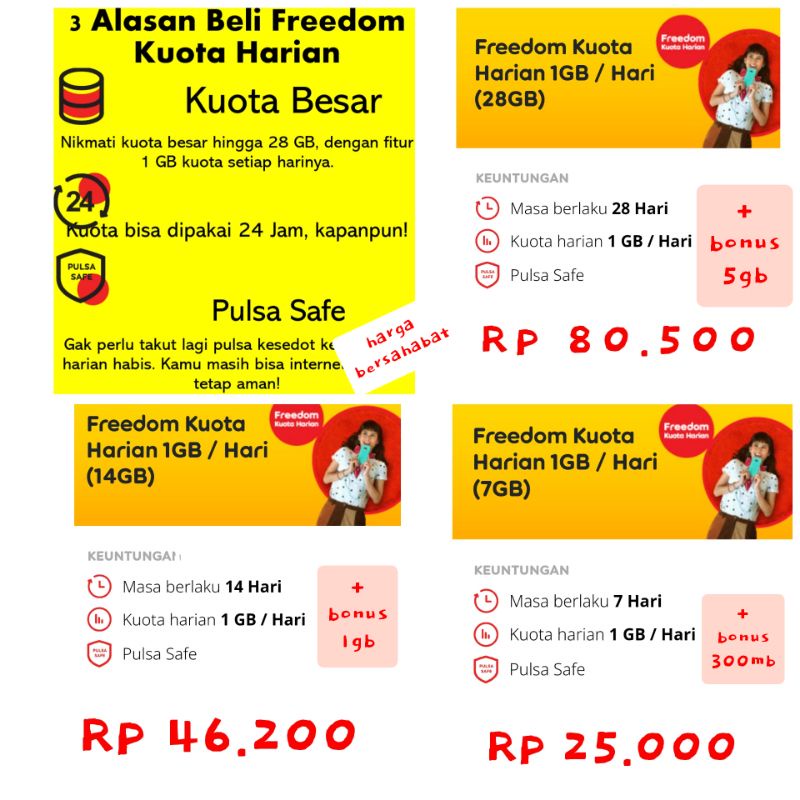 FREEDOM HARIAN INDOSAT