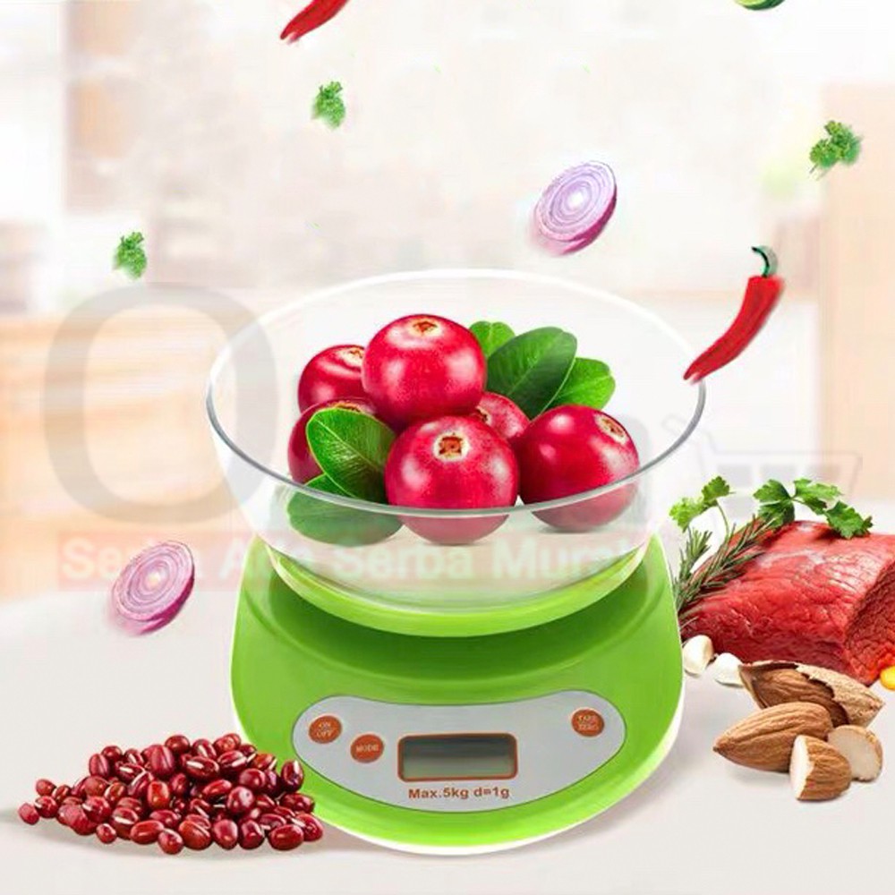 Timbangan Digital Dapur KE1 Timbangan Kue 5kg 1gram KE-1