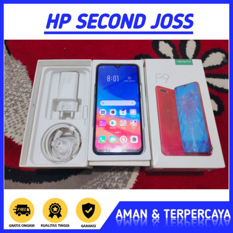 Oppo F9 Ram 6/128 GB Second Bergaransi