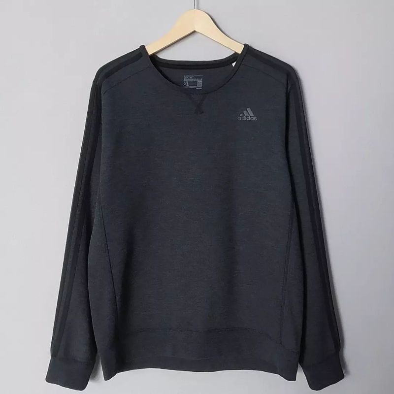 ADIDAS STRIPE CLIMALITE Original Sweater Crewneck