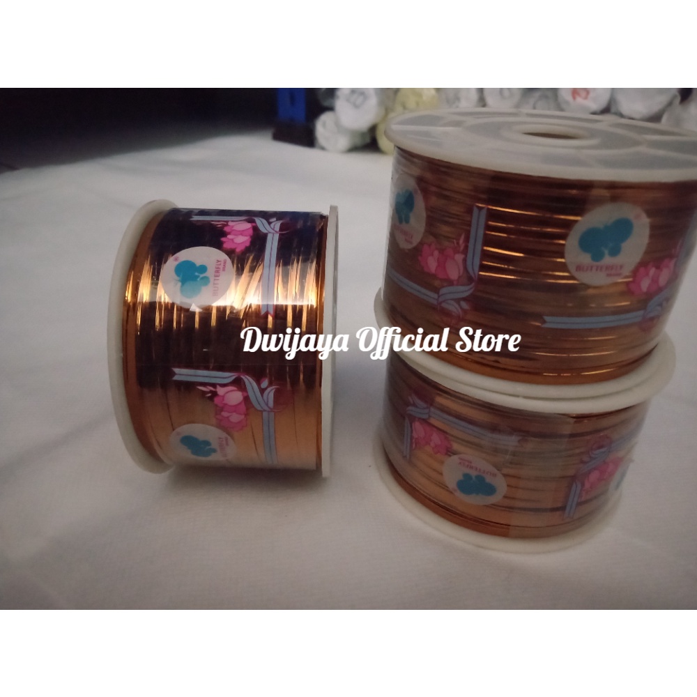

Kawat Souvenir / Kawat Pengikat Warna Coklat Tua 100 yard per Roll