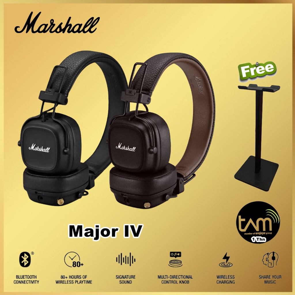 Marshall Major IV Bluetooth Headphone Headset Major 4