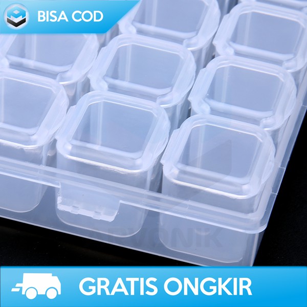 BOX ORGANIZER KOTAK PENYIMPANAN ANTING AKSESORIS BIUTTE.CO TRASNPARAN