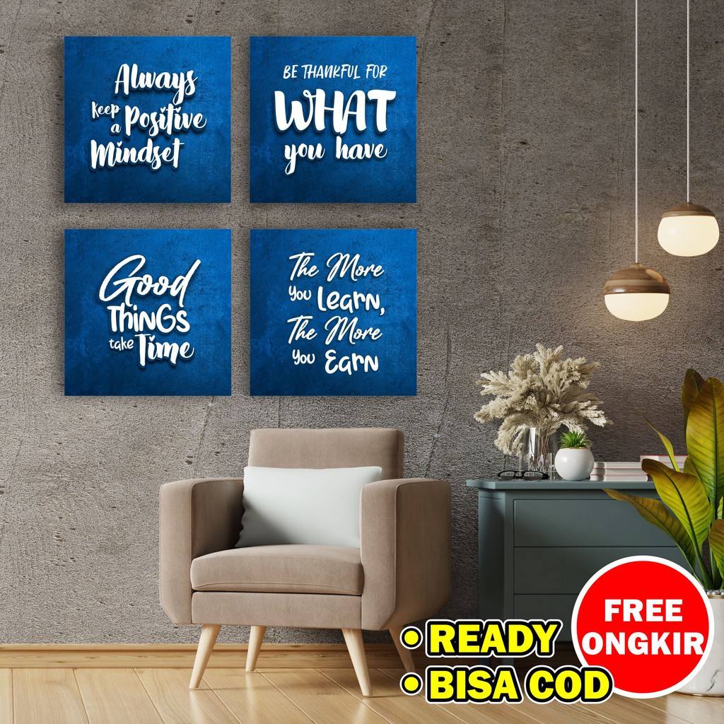 Home decor Hiasan Dinding Quotes Pajangan Rumah Dekorasi WallDecor Poster Motivatpr Kata Inspirasi