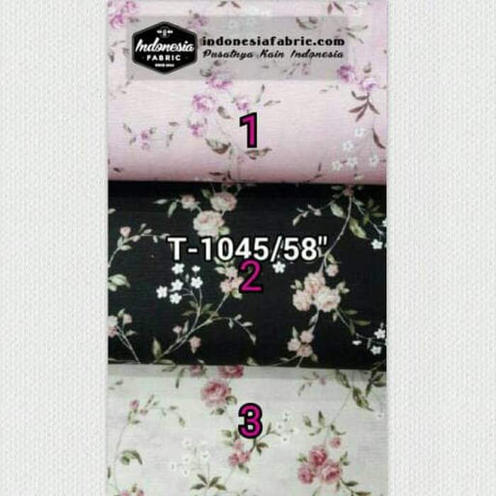 Kain Gamis Kain Katun Jepang Motif Vina (Per 1 Mtr)