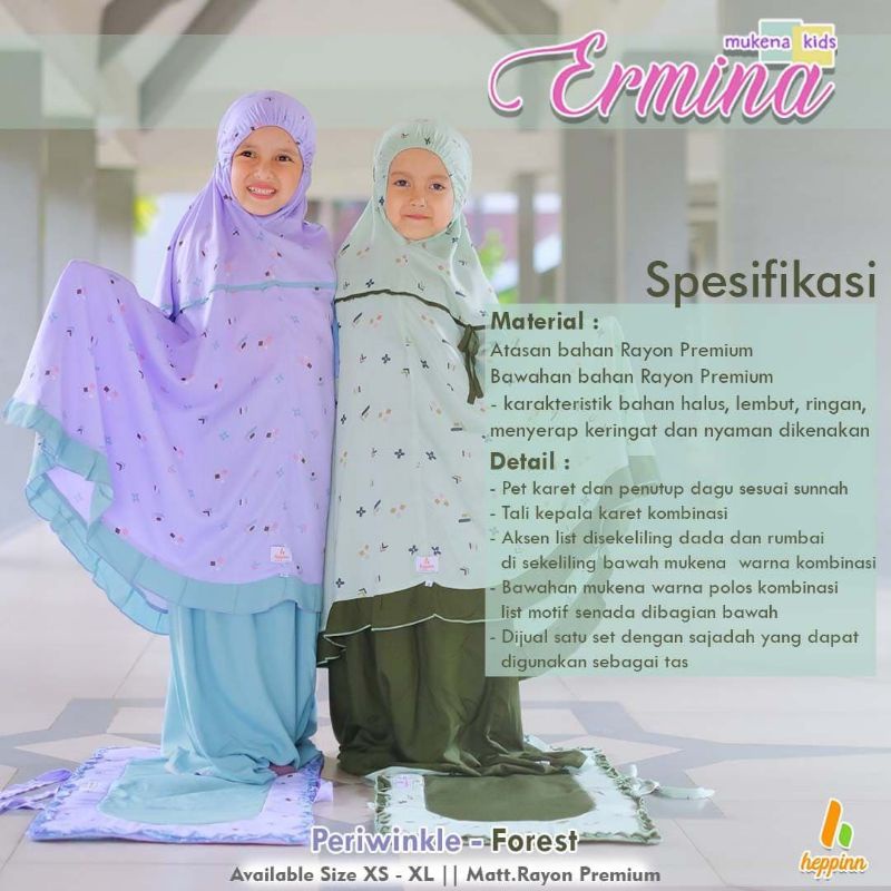 MUKENA KIDS ERMINA BY HEPPINN