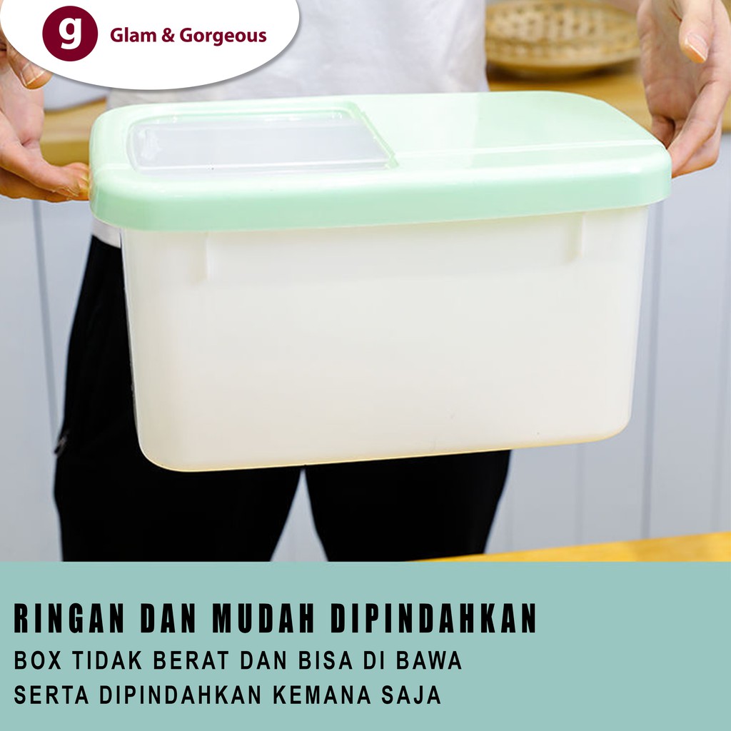 Tempat Beras Penyimpanan Makanan Rice Storage Box BB001