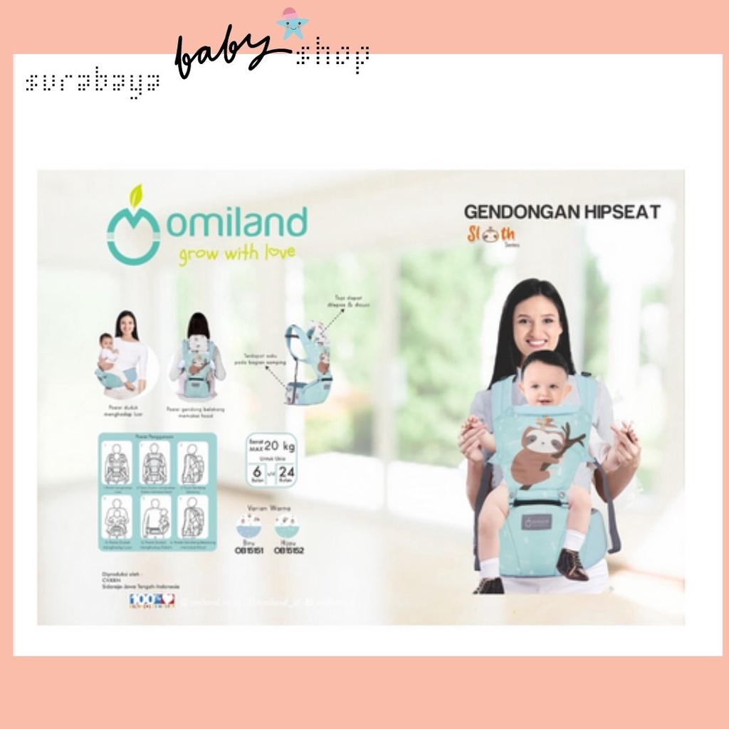 GENDONGAN HIPSEAT SLOTH SERIES OMILAND OB151512