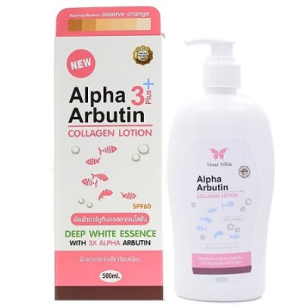 [BPOM] ALPHA ARBUTIN 3 PLUS COLLAGEN WHITENING LOTION HAND BODY LOTION PEMUTIH PEMUTIH BADAN 500ml [HB ALPHA]