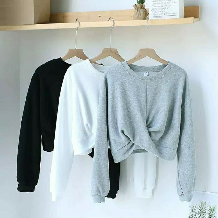 BEFAST - ZEC Sweater Crop MINAME / Sweater Crop Kyoko / Sweater Wanita / Sweater Unik