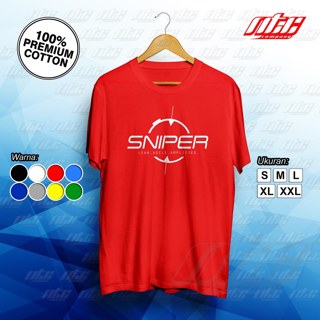 Kaos / T-shirt / Baju Gambar Logo Tulisan SNIPER Original Terbaru   -MITRA