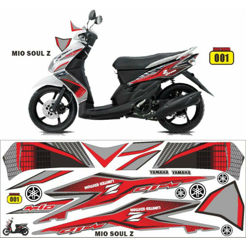 Jual Stiker mio soul lama striping lis yamaha mio soul thilamd decal