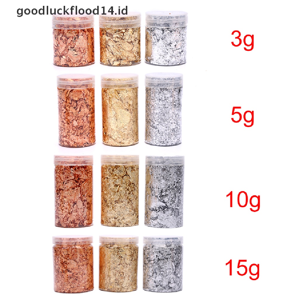 [OOID] Foil Decorative Resin Mold Glitters Fillings Materials Jewelry Making DIY Craft ID