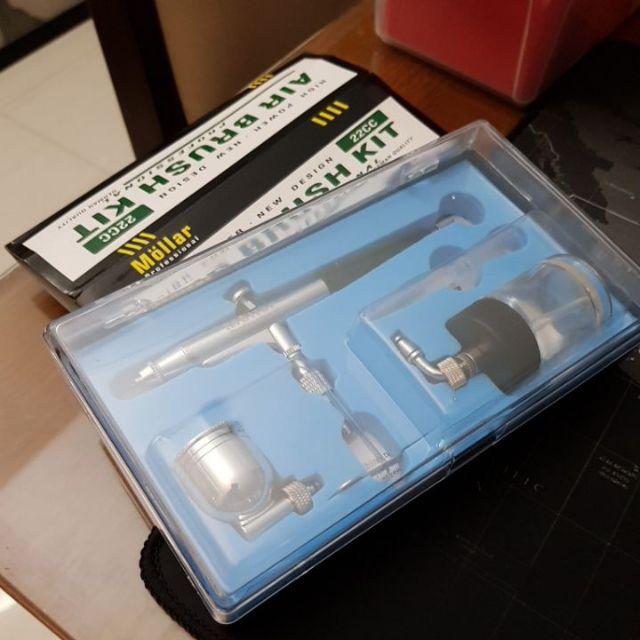Pen Brush Mollar Dual Cup Double Trigger Action Air Brush Nozzle 0.3mm Airbrush Tabung Atas Bawah