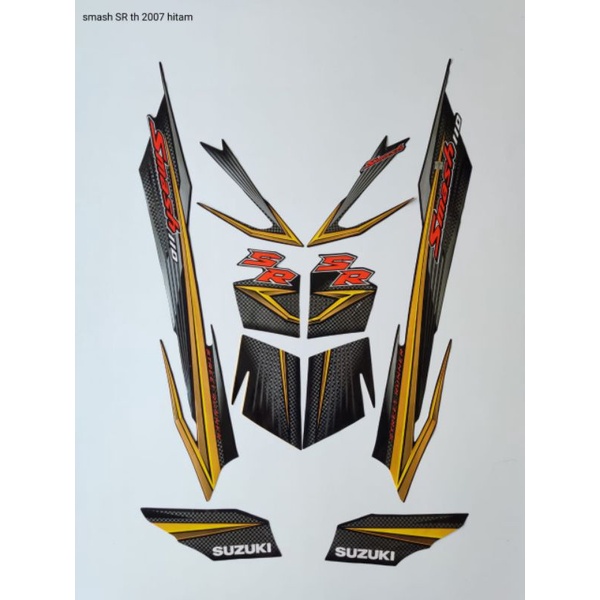 STRIPING SMASH SR 2007 HITAM