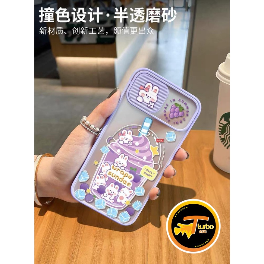 CaseSlde Case Slde Silikon Sarung Hp OPPO A16 A55 A54 A3S A1K A5S F9 A7 A12 A11K F1S A59 A52 A92 A53