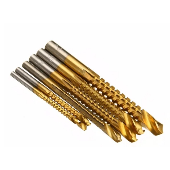 set Mata bor gergaji 6pcs mata Bor gergaji potong kayu metal Cutting