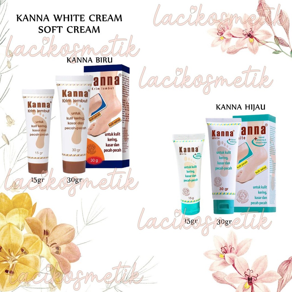 ✨LACIKOSME✨ KANNA SOFT CREAM WHITE CREAM- UNTUK KAKI PECAH-PECAH &amp; KASAR BPOM