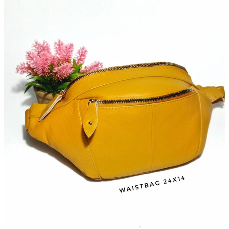 tas pinggang waist bag kulit wanita