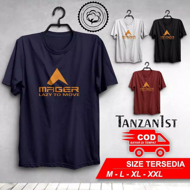 Baju/Kaos parodi plesetan  mager (kuwalitas distro)