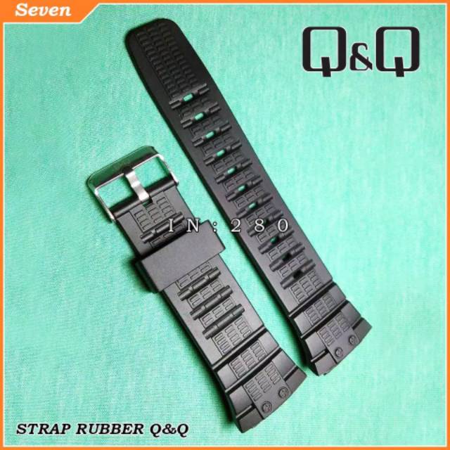 Strap tali Q&amp;Q QNQ M125 GW80 GW 80 125 STRAP JAM TANGAN RUBBER KARET GW 80 original