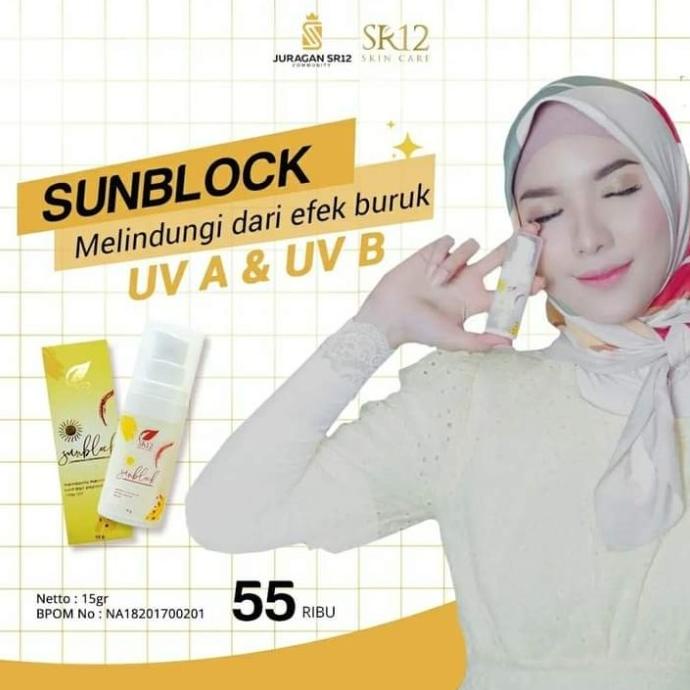 Sale Sun Block Spf 30/Sun Block Anak Usia 3Tahun/Sun Block Wajah Sr12 - Paling Diminati