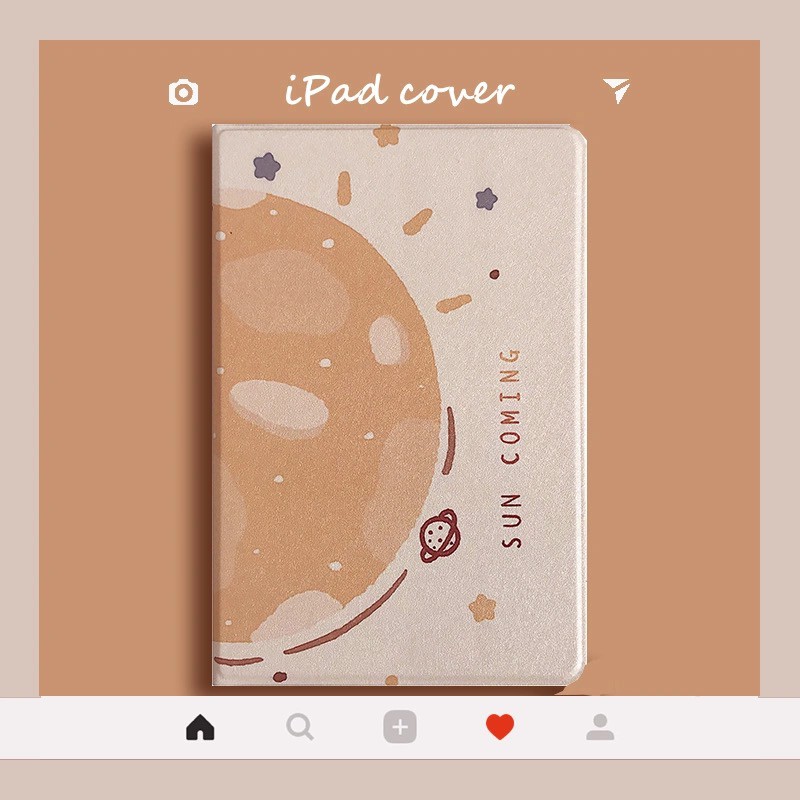 Sun design Cute iPad Case cover for mini1/2/3/mini4/5，iPad5/6 (air1/2)，17/18 iPad，2019 iPad (10.2 in