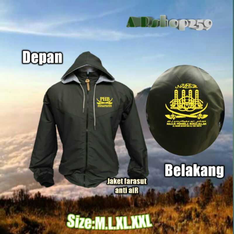 jaket farasut anti air .PHB pecinta Habib bahar